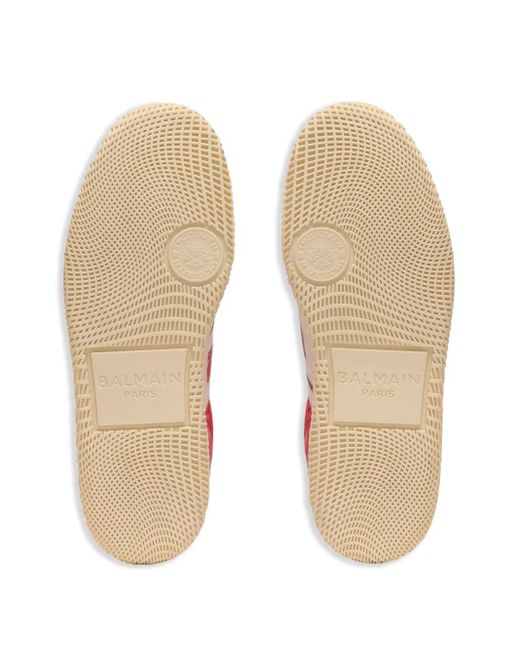 Balmain Red Swan Low-Top Sneakers for men