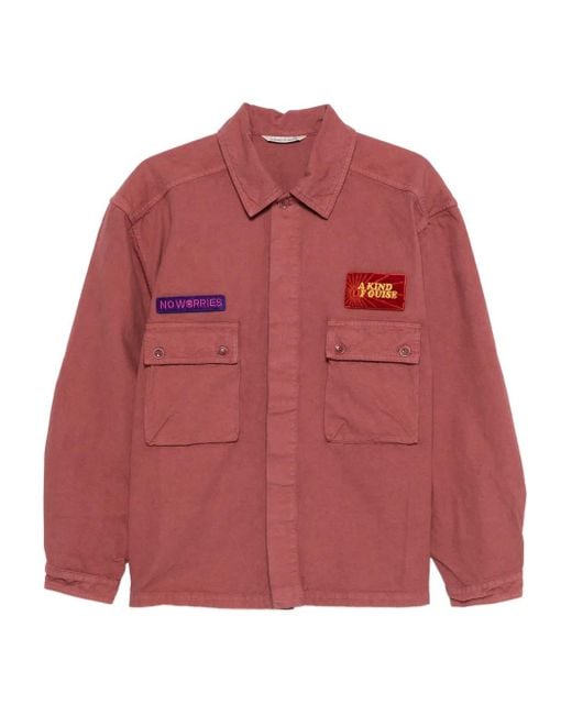 A Kind Of Guise Red Shabi Shirt for men