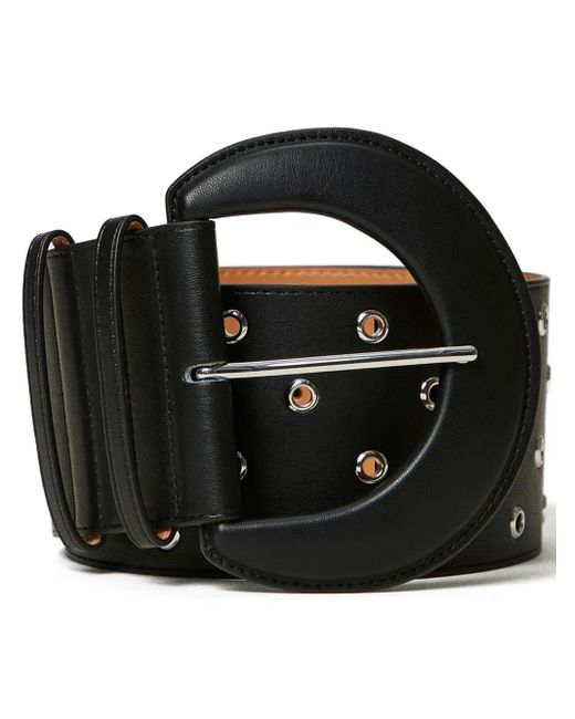 Twinset Black Eyelet Detailing Belt