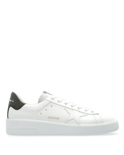 Golden Goose Deluxe Brand White Pure Star Leather Trainers for men