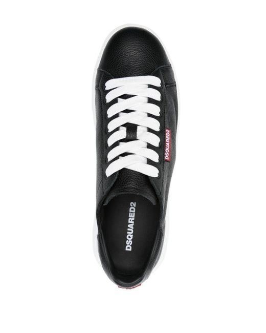 Sneakers in pelle Bumper di DSquared² in Black da Uomo