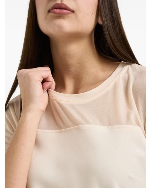 Patrizia Pepe Natural Gathered Split Dress
