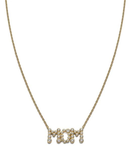 Maria Black Metallic Mom Collet Lobster Claw Necklace