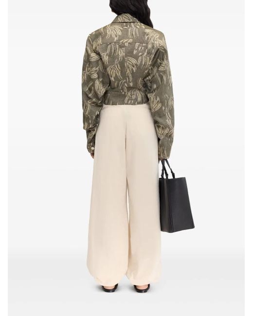 Jacquemus Green Graphic-Print Shirt