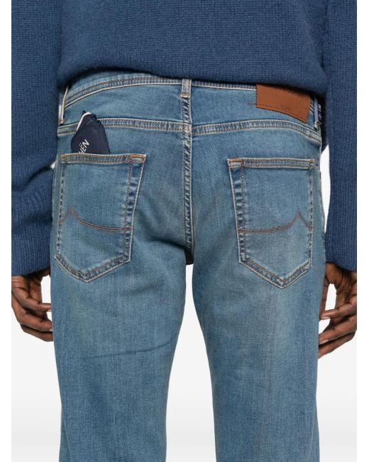 Jacob Cohen Blue Five-Pocket Jeans for men