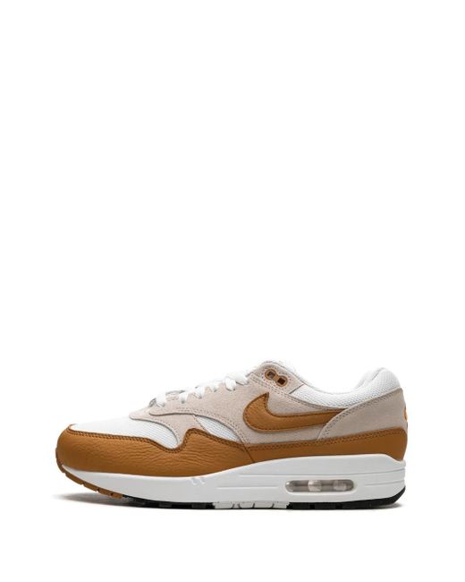 Nike White Air Max 1 Sc "Bronze" Sneakers