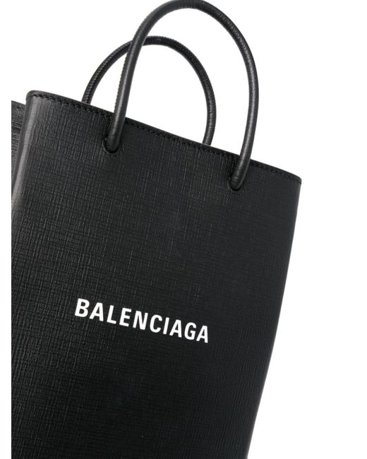 Borsa tote con stampa di Balenciaga in Black