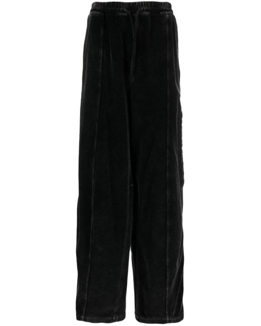 Alexander Wang Black Wide-leg Cotton Track Pants for men