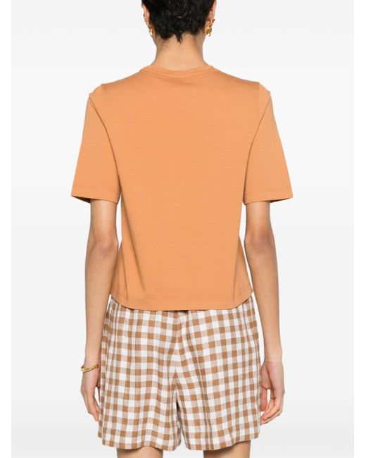 Forte Forte ロゴ Tシャツ Orange
