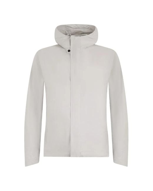 Giacca Con Cappuccio E Zip di Herno in White da Uomo