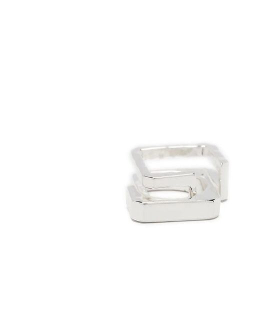 Zadig & Voltaire White Brass Angular Ring