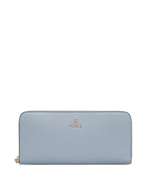 Furla Gray Logo-Lettering Wallet