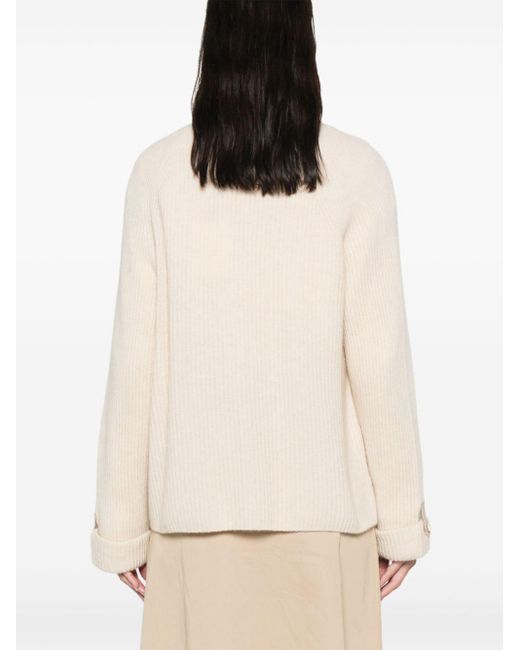 Leather trim cardigan deals