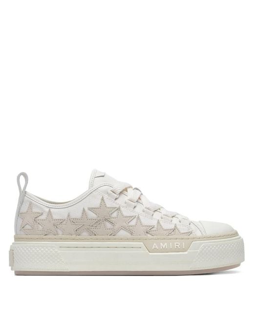 Amiri White Stars Court Low Trainers