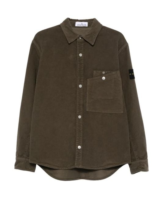 Stone Island Green Overshirt for men