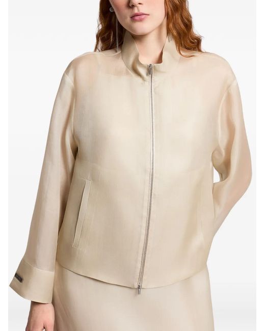Peserico Natural Zip Pocket Coat