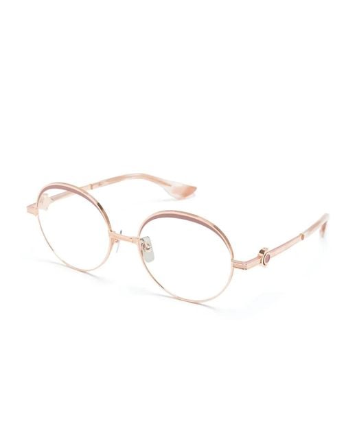 Dita Eyewear Natural Goolah Round-Frame Glasses