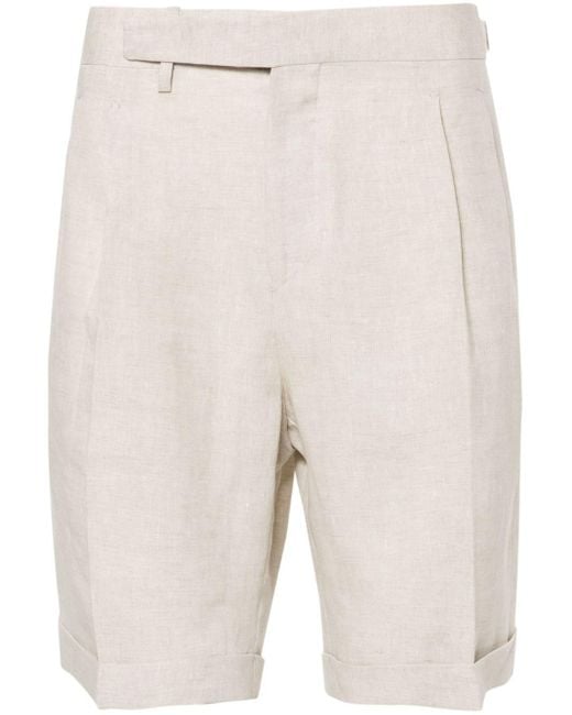 Briglia 1949 White Amalfis Linen Shorts for men