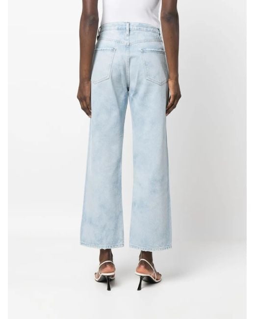 FRAME Blue Le Jane Cropped Jeans