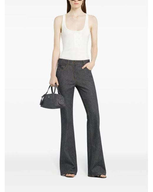 Courreges Gray Bootcut Jeans