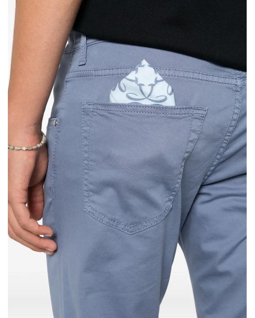 Jacob Cohen Blue Nick Zip-Up Slim Jeans for men