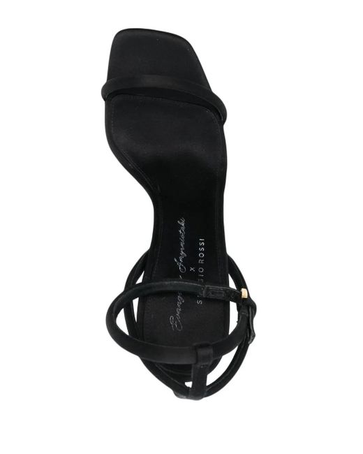 Sergio Rossi Black Evangelie 100Mm Wedge Sandals