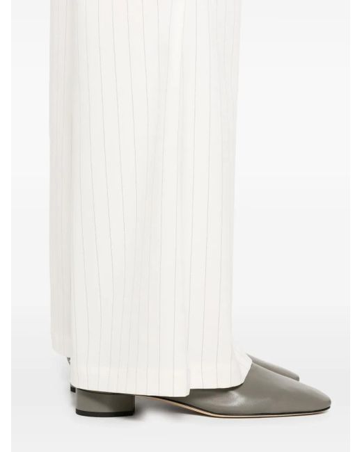 So Allure White Pinstriped Suit