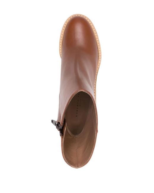 Roberto Festa Brown Mady 75Mm Leather Boots