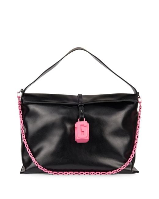 Gcds Black Mega Comma Shoulder Bag