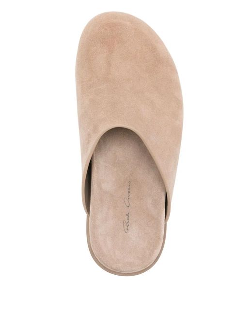 Rick Owens Pink Round Toe Mules