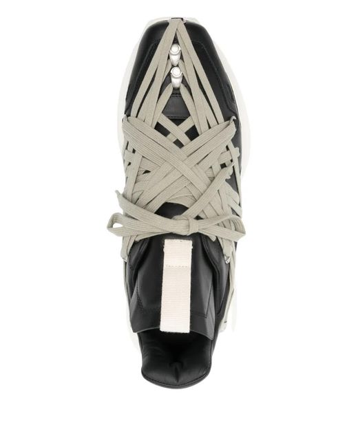 Rick Owens White Lace-Up Sneakers for men