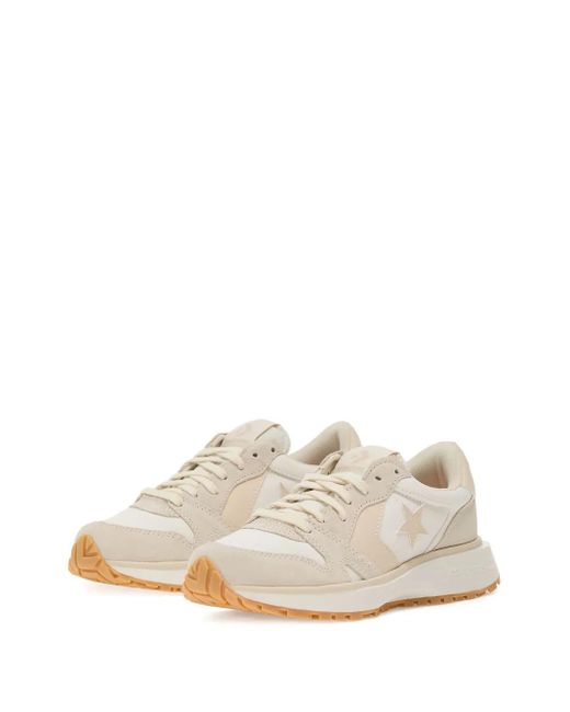 Converse White Omni Logo-Patch Suede Sneakers