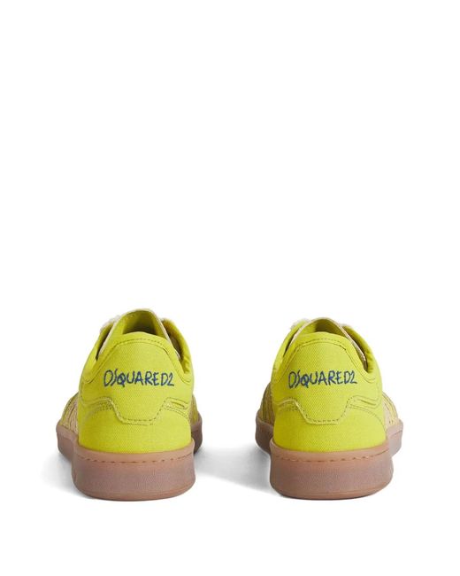 DSquared² Yellow Summer Lovers Boxer Sneakers for men