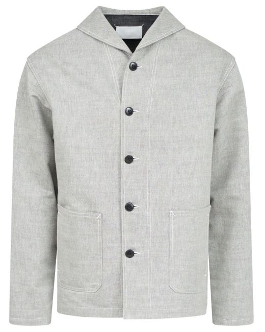 Maison Margiela Gray Button-down Cotton Jacket for men