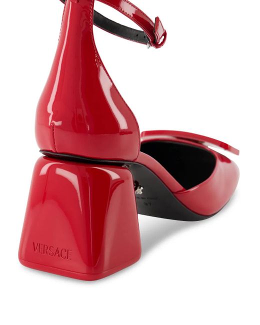 Versace レザーパンプス Red