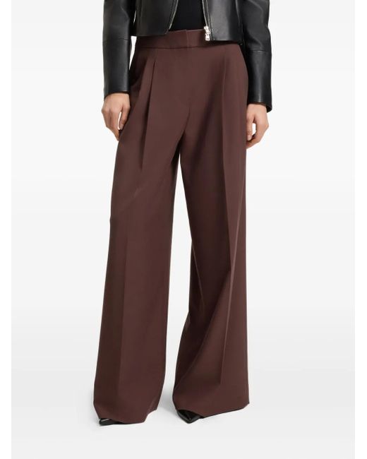 HUGO Purple Wide-Leg-Hose Mit Bundfalten