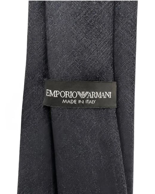 Giorgio Armani Black Pointed-Tip Adjustable Tie for men