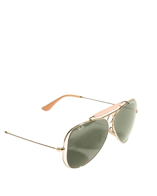 Dolce & Gabbana Green X Ray-Ban Aviator-Frame Sunglasses
