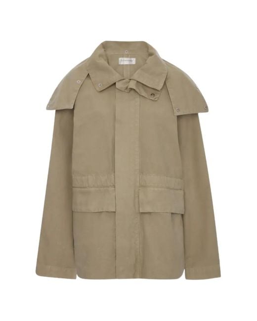 Victoria Beckham Natural Veste À Poches À Rabat