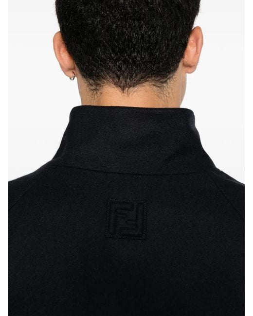 Chaqueta Con Logo En Relieve Fendi de hombre de color Blue