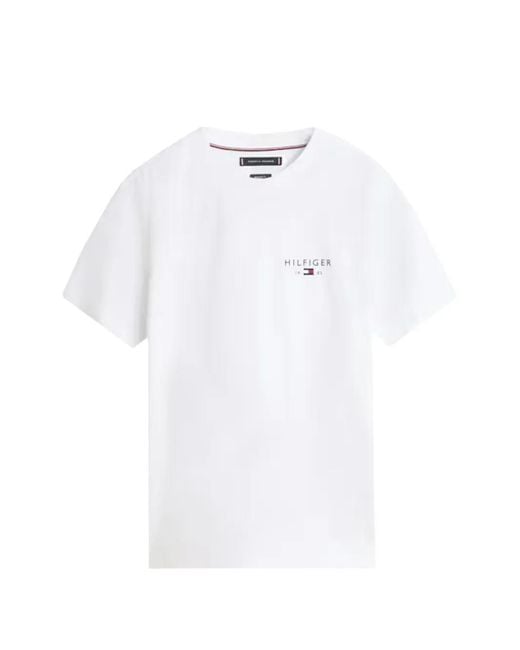 Tommy Hilfiger White Short-Sleeve T-Shirt for men