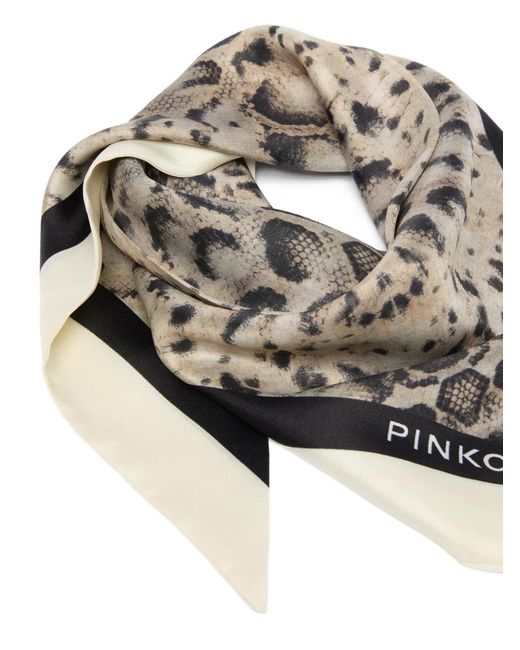 Pinko Brown Nero Animal Print Clothing