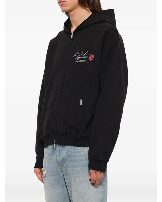 Sudadera Con Capucha Y Logo Represent de hombre de color Black