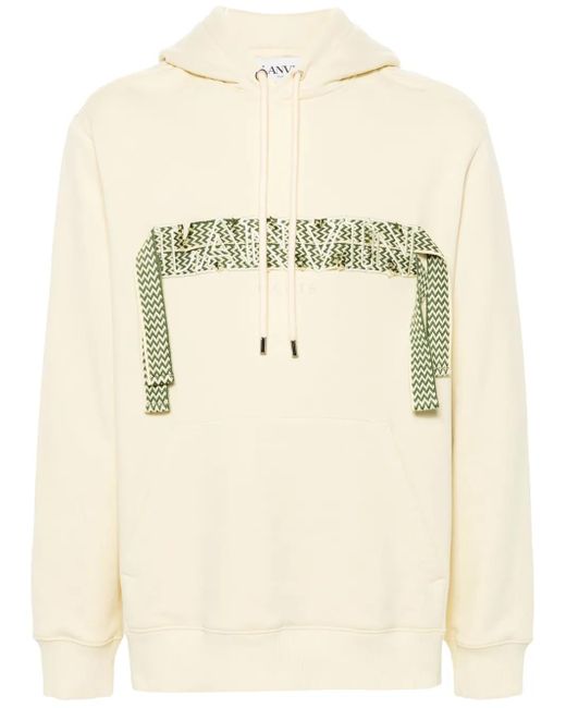 Lanvin Natural Hoodie With Embroidered Design For Fw24 for men