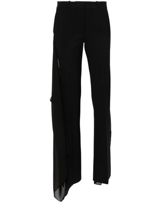 Pantalones de vestir con detalle drapeado Coperni de color Black