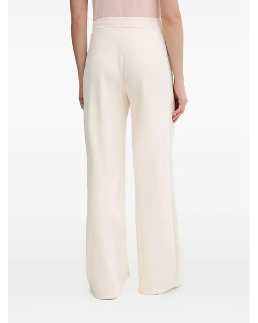 Guess White Rhinestone Drawstring Track Pants