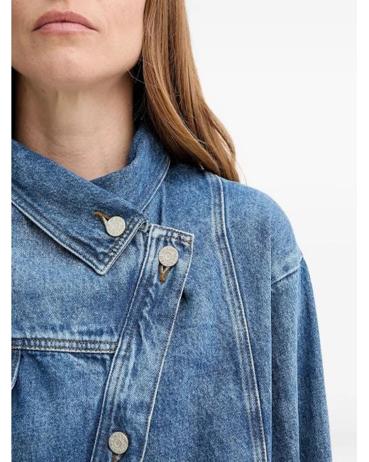Won Hundred Blue Kirsten Asymmetrical Denim Jacket