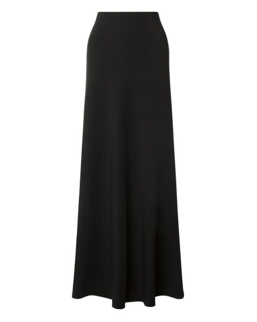 Alberta Ferretti Black High-Waisted Maxi Skirt
