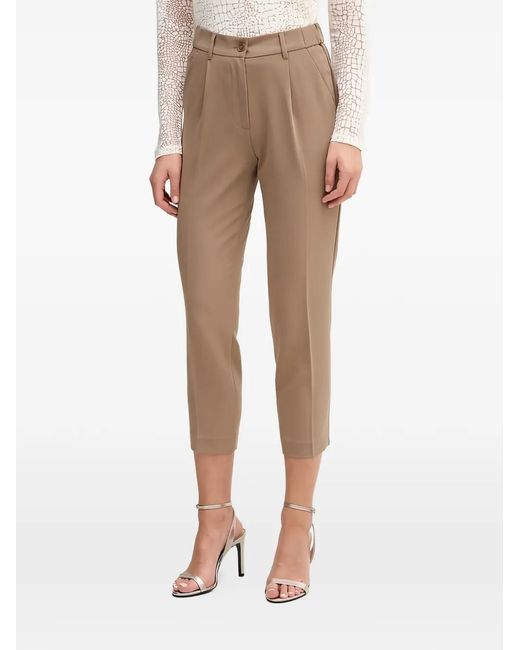 Pantalones De Vestir Con Botones Sisley de color Natural