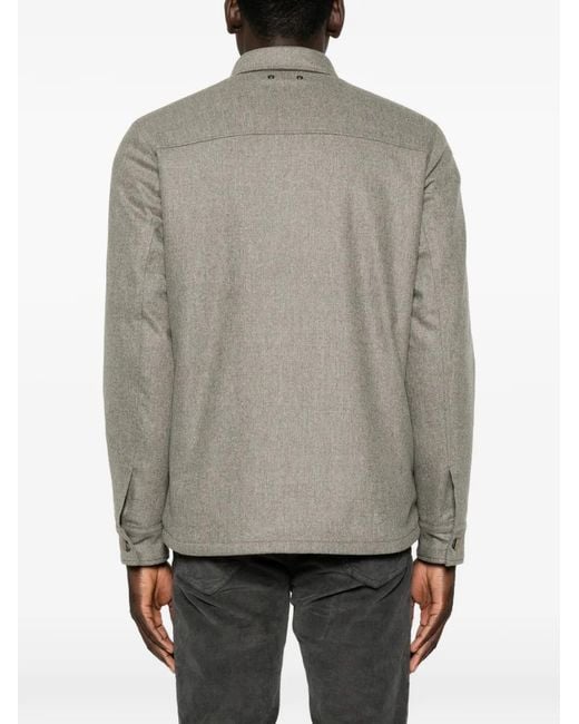 Jacob Cohen Gray Wool Jacket for men